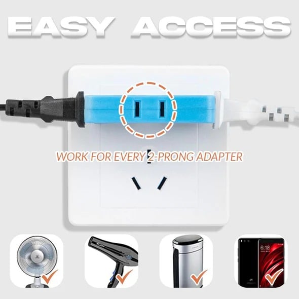 (🔥2025Last Day Promotion  - 49% off)2025180 Degrees Rotatable Socket Converter