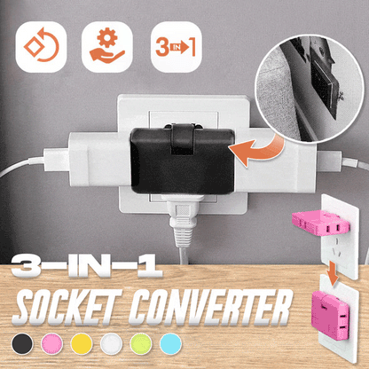 (🔥2025Last Day Promotion  - 49% off)2025180 Degrees Rotatable Socket Converter